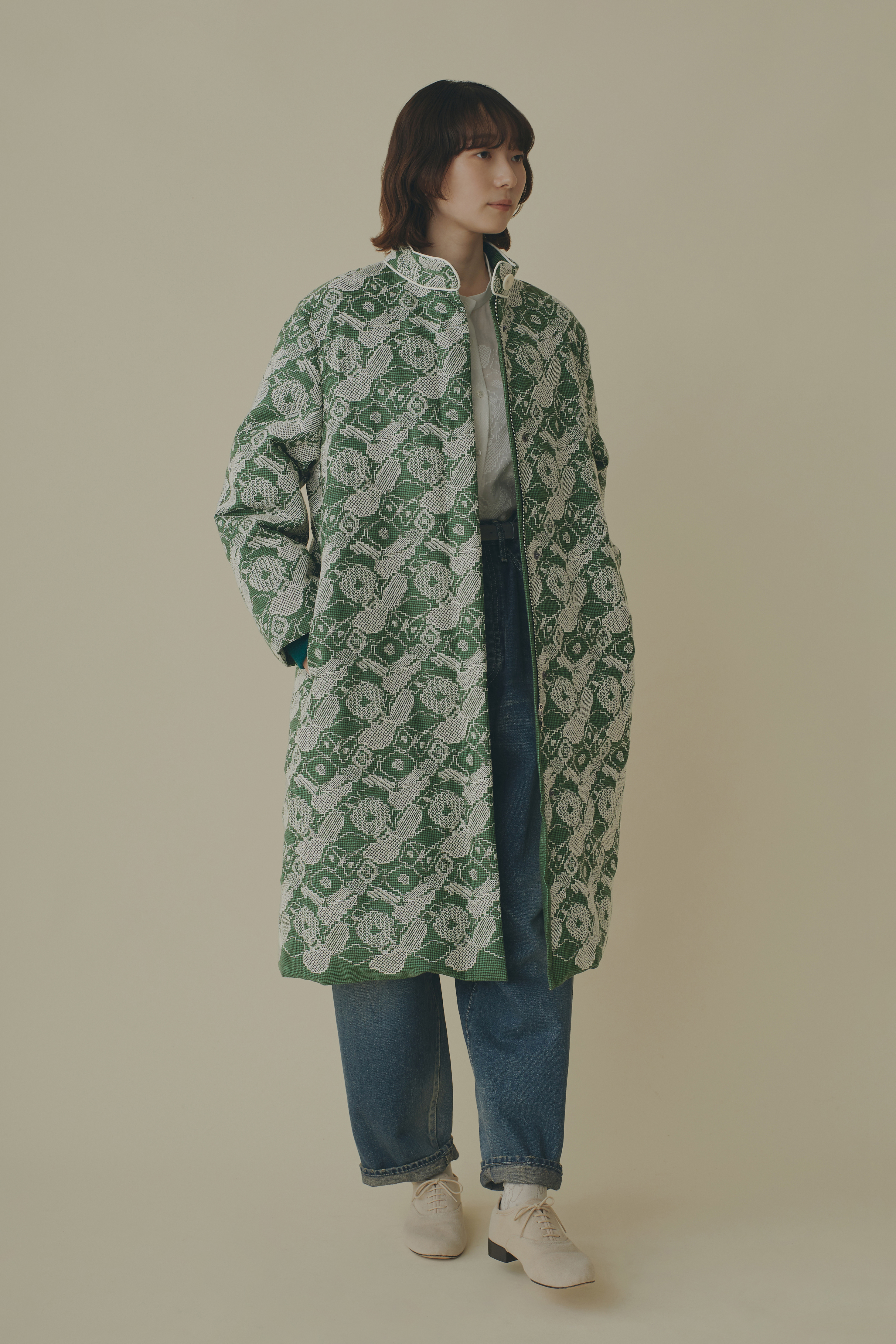 stitch garden ダウンコート - minä perhonen