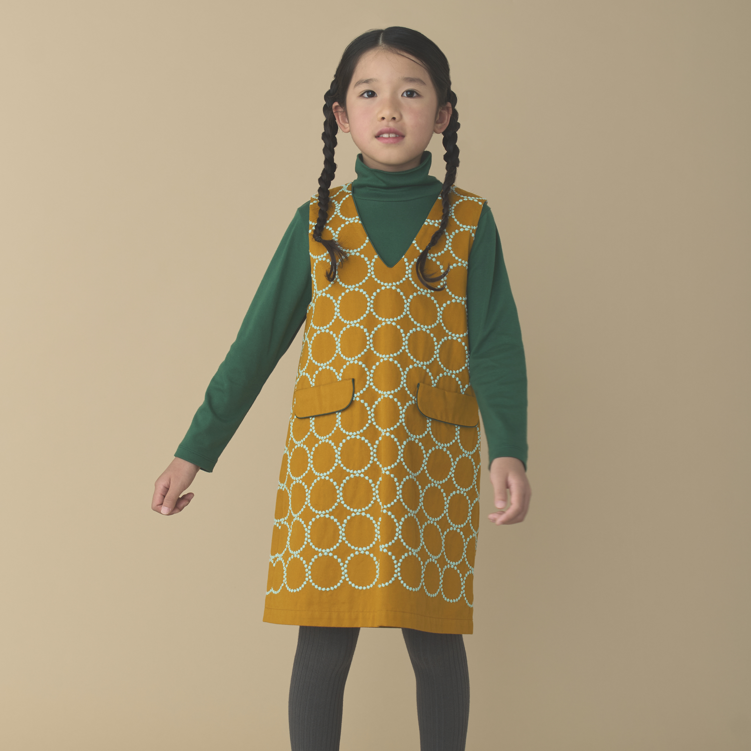 美品✨ミナペルホネン　タンバリン柄　半袖チュニック　40 大きめサイズ 今月限り！新品！ ミナペルホネン タンバリン チュニック