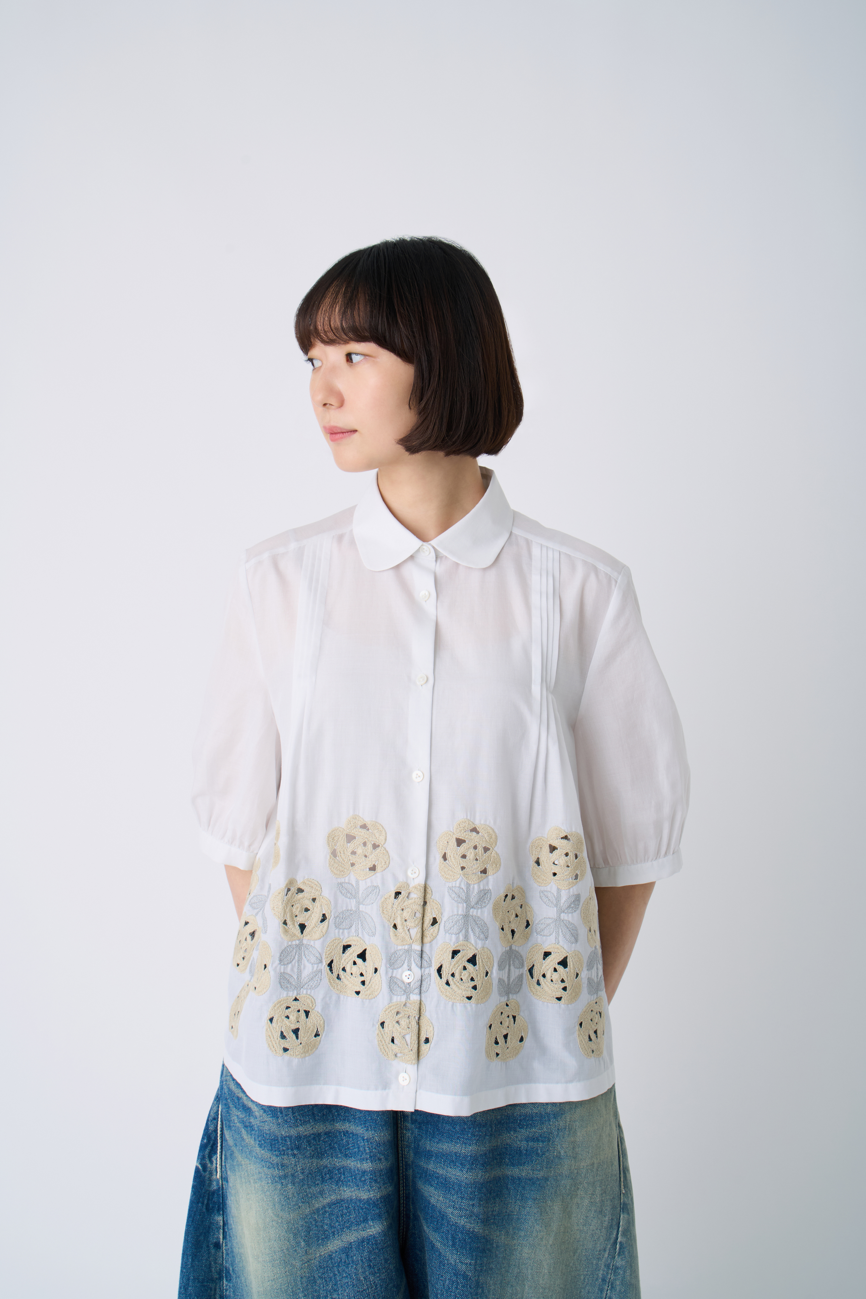 ruusu ピンタックブラウス - minä perhonen