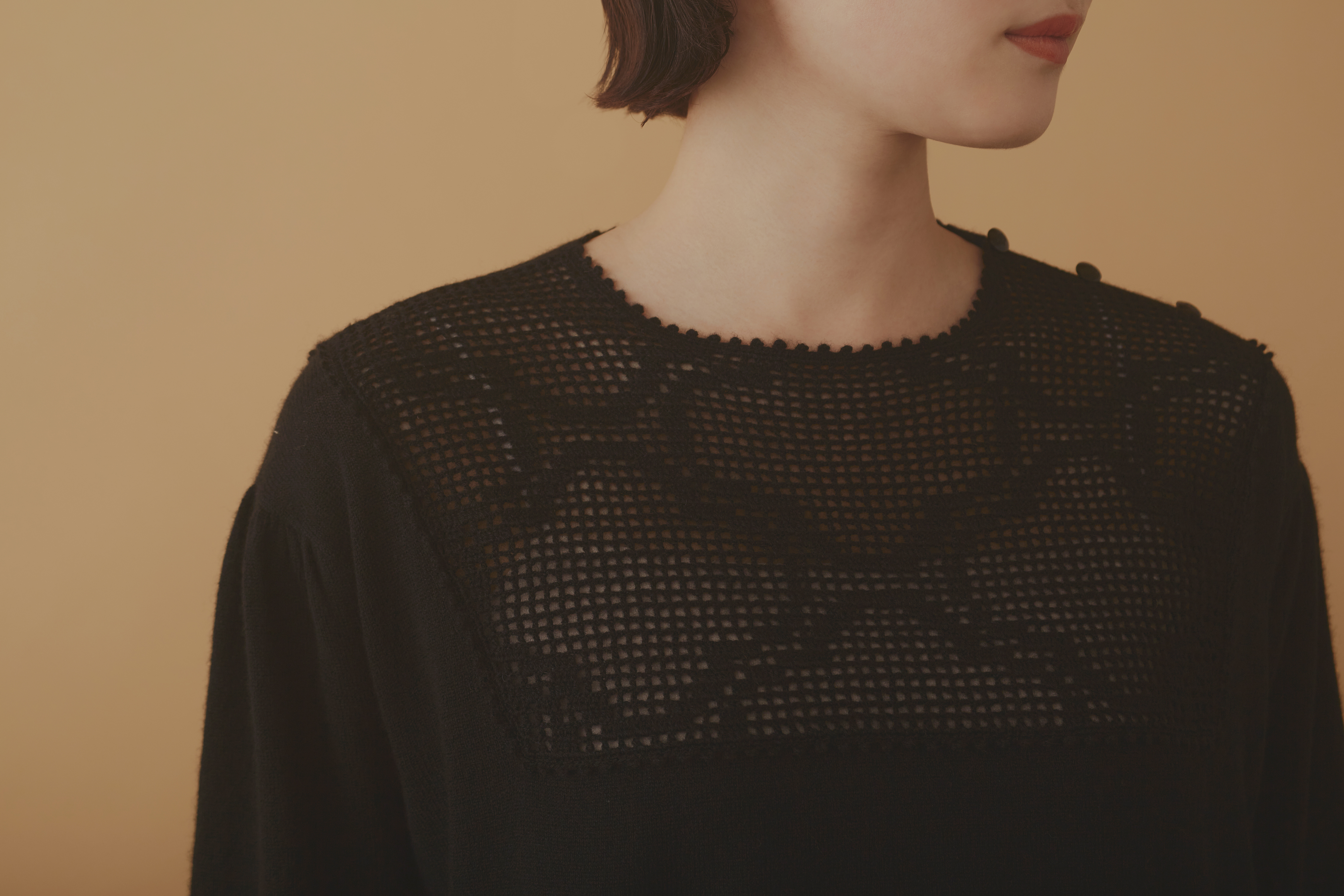 flower quilt ニットプルオーバー - minä perhonen