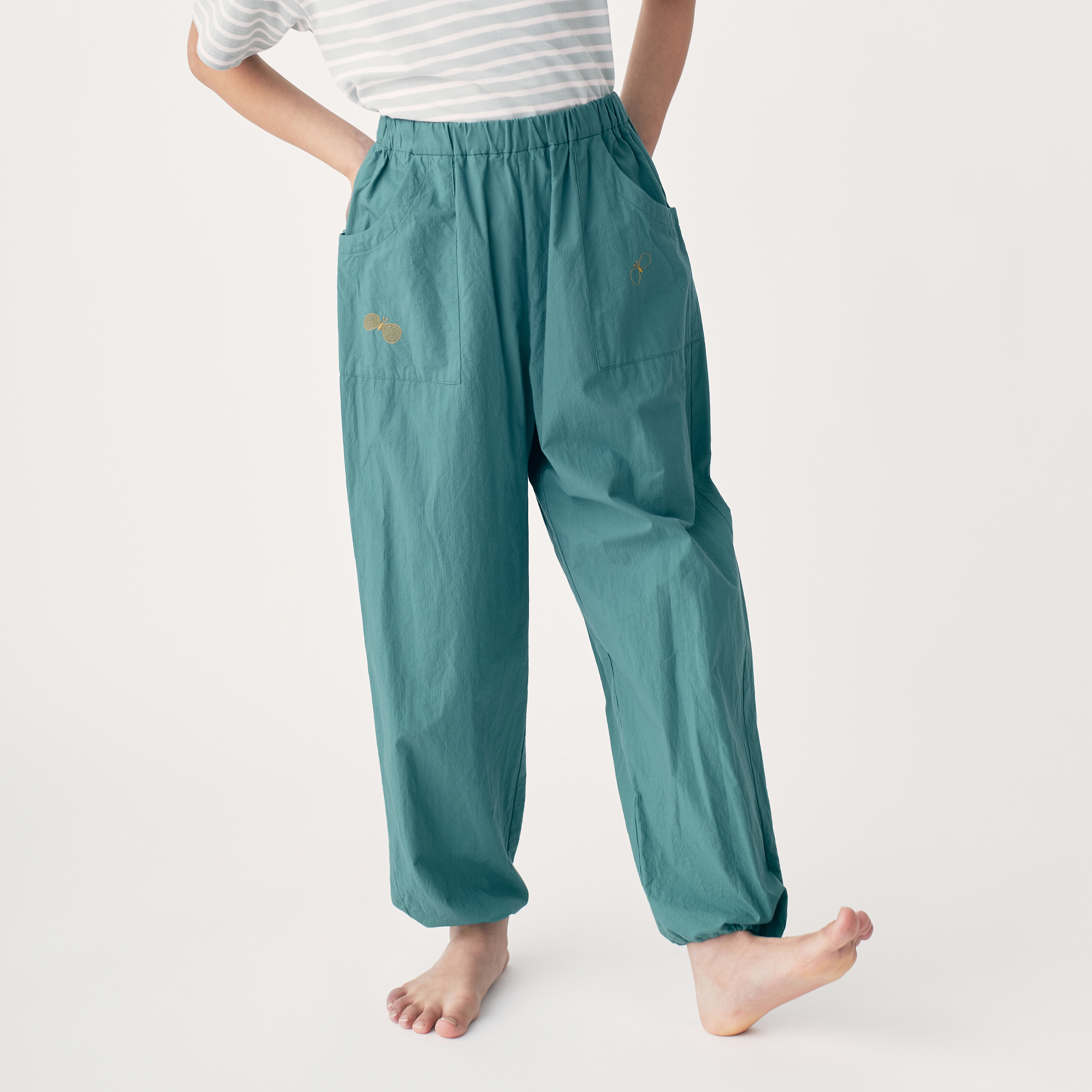 mina perhonenチノサルエルパンツ ミナペルホネン spring seed サルエルパンツ - ミナペルホネン
