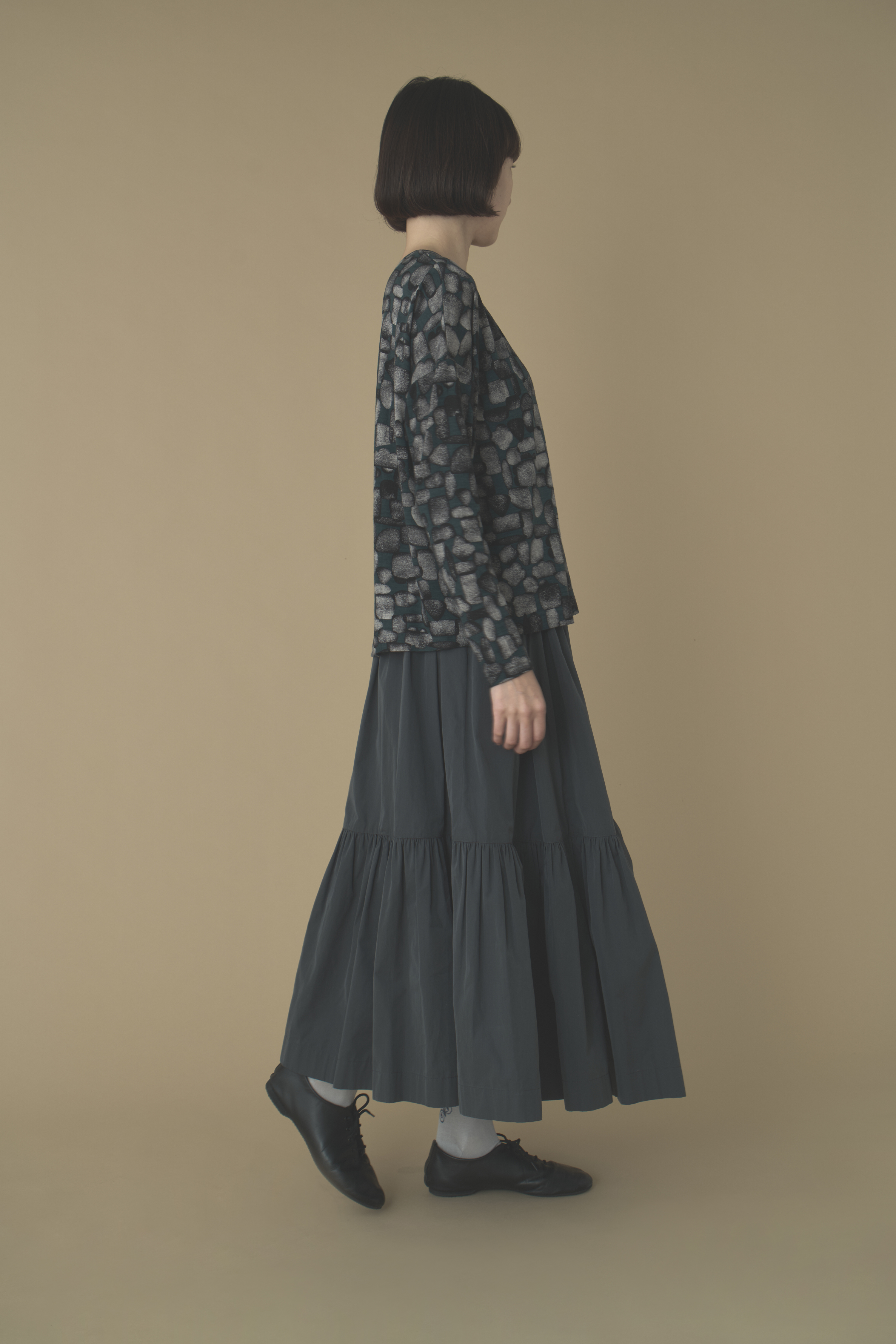 【新品未使用】mina perhonen カットソー mina perhonen cross flower カットソーワンピース - ミナ