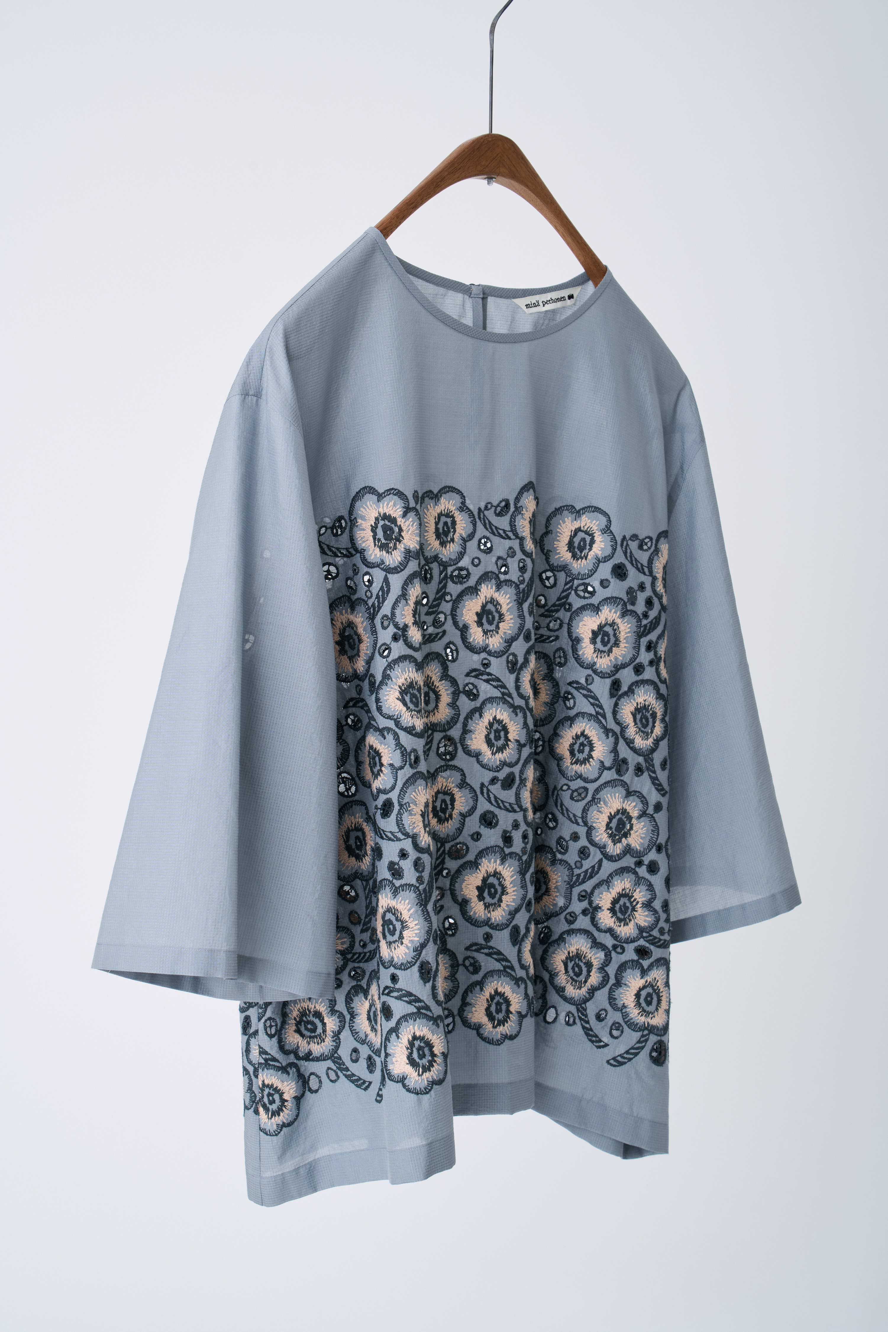 candy flower フレアスリーブブラウス - minä perhonen