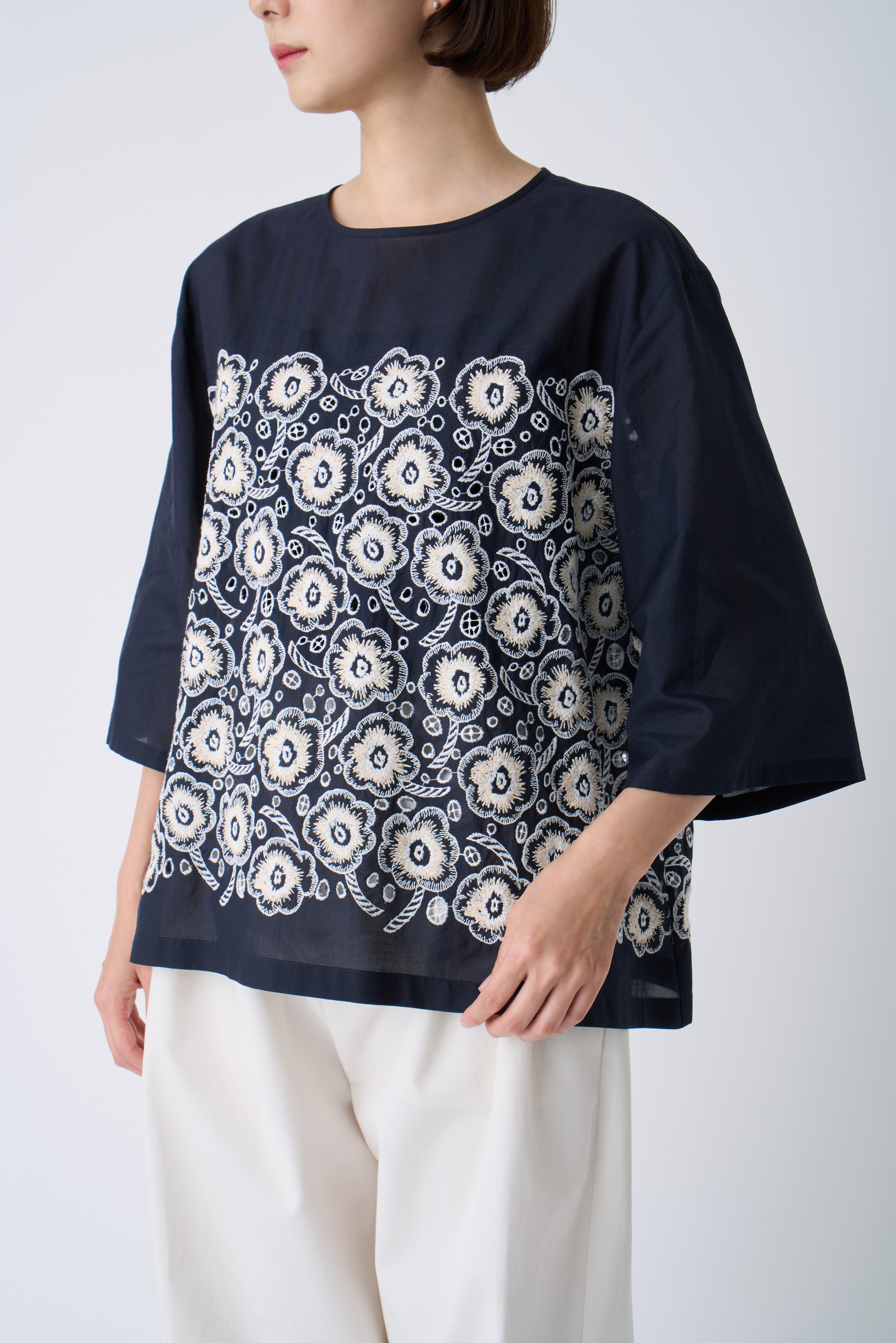 candy flower フレアスリーブブラウス - minä perhonen