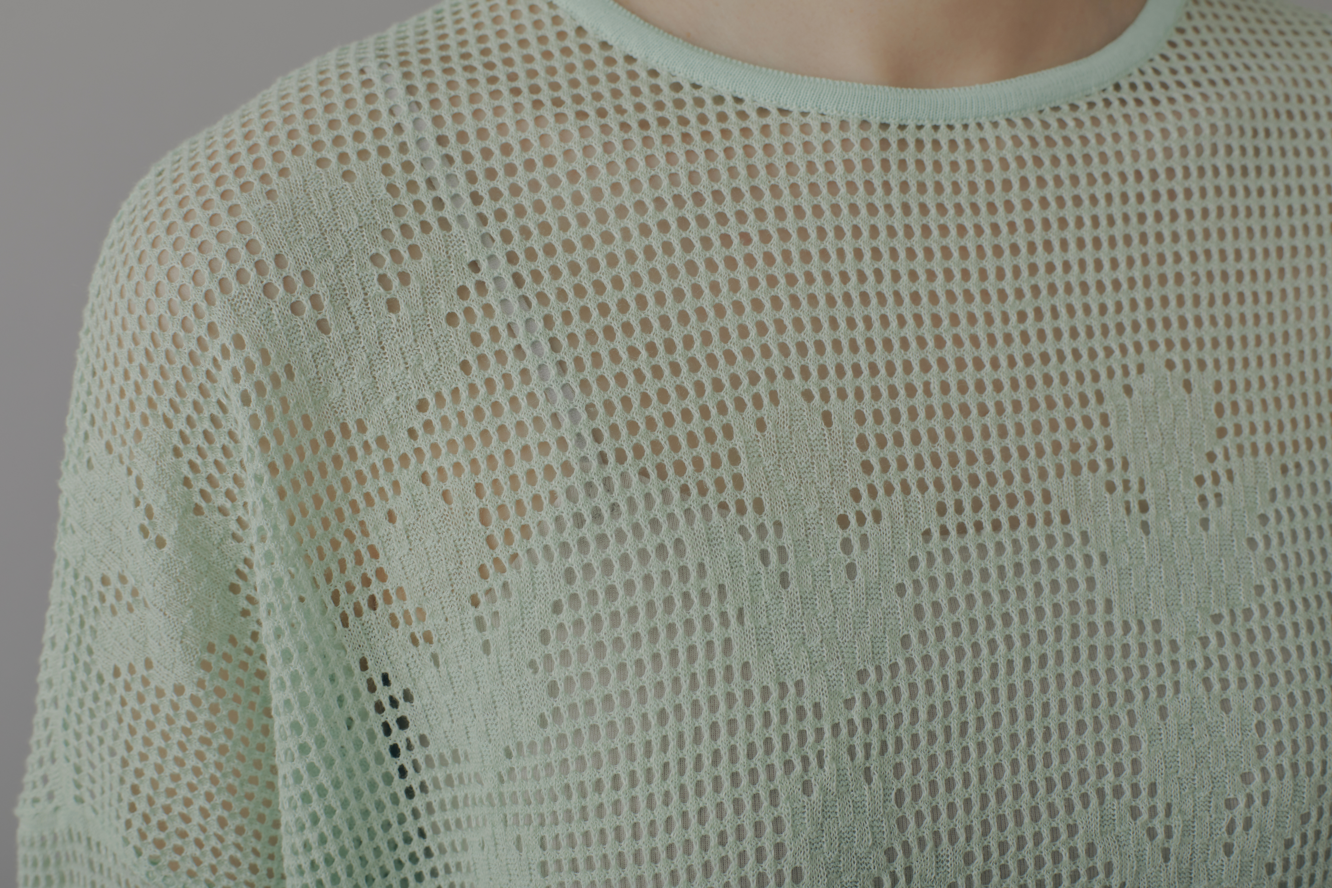 mina perhonen ミナペルホネン tulip ニット　ミントグリーン tulip ニットプルオーバ - minä perhonen
