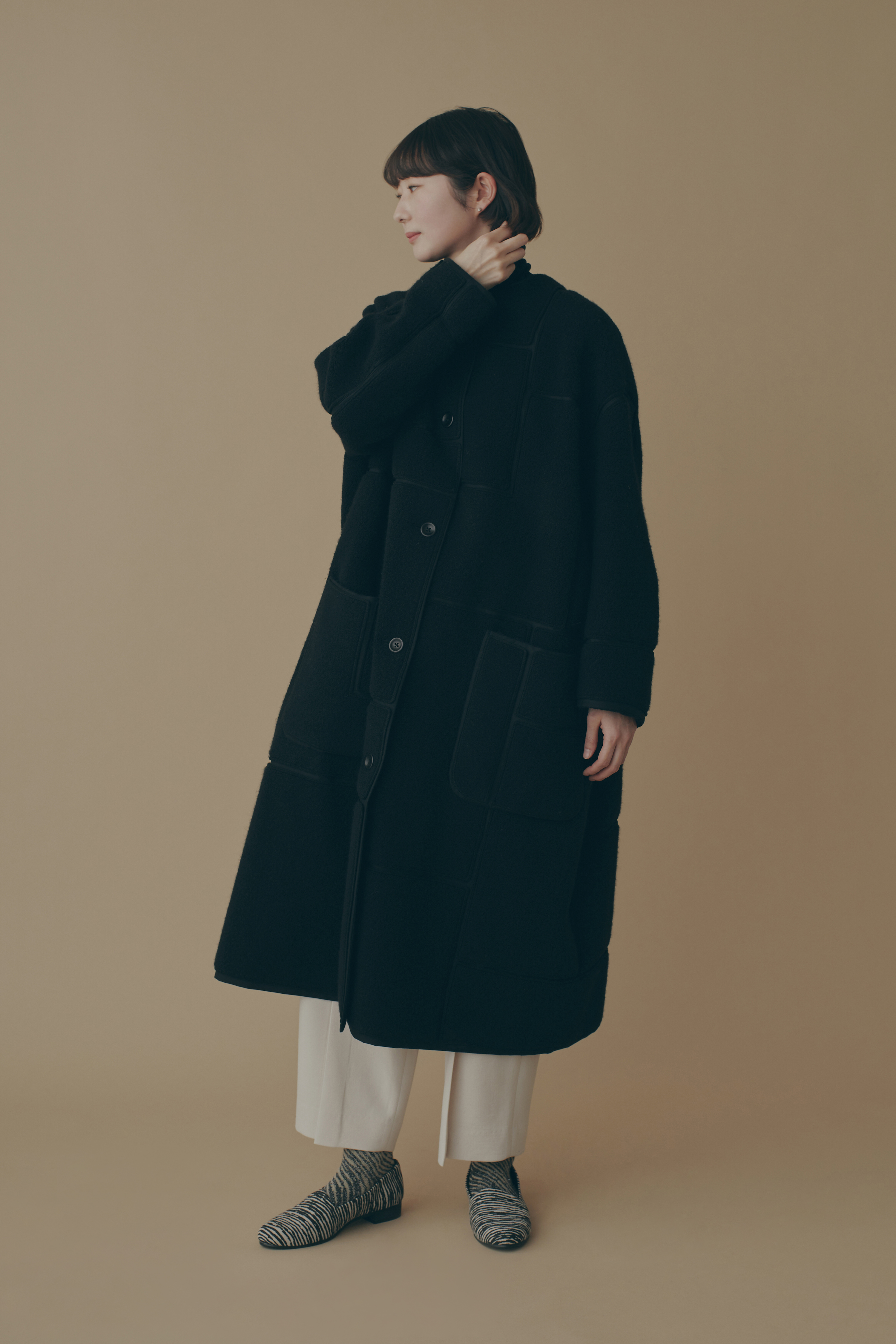 新品　Pamie sheepコート　Mサイズ sleep sheep コート - minä perhonen