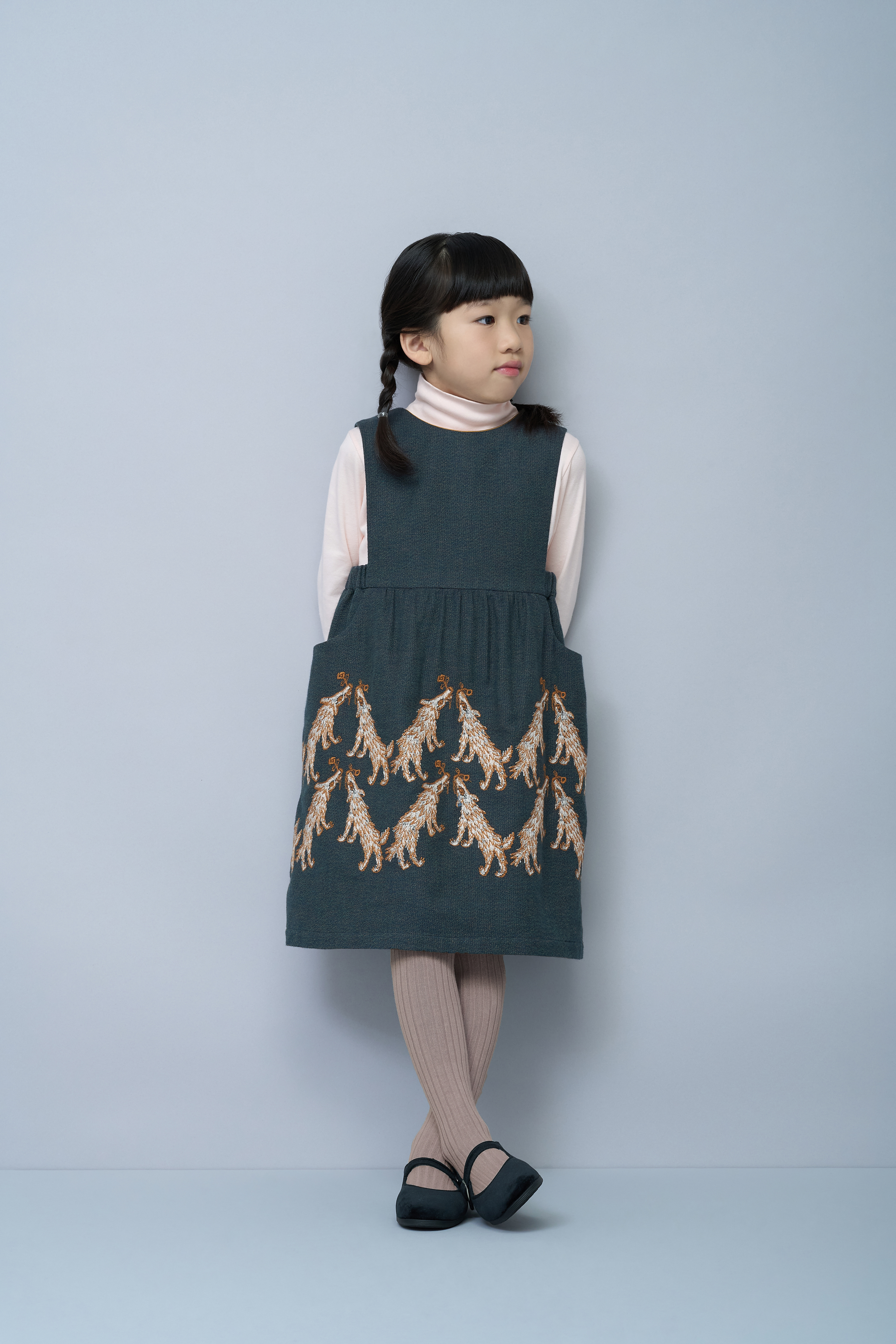 wolf & flower ジャンパースカート - minä perhonen