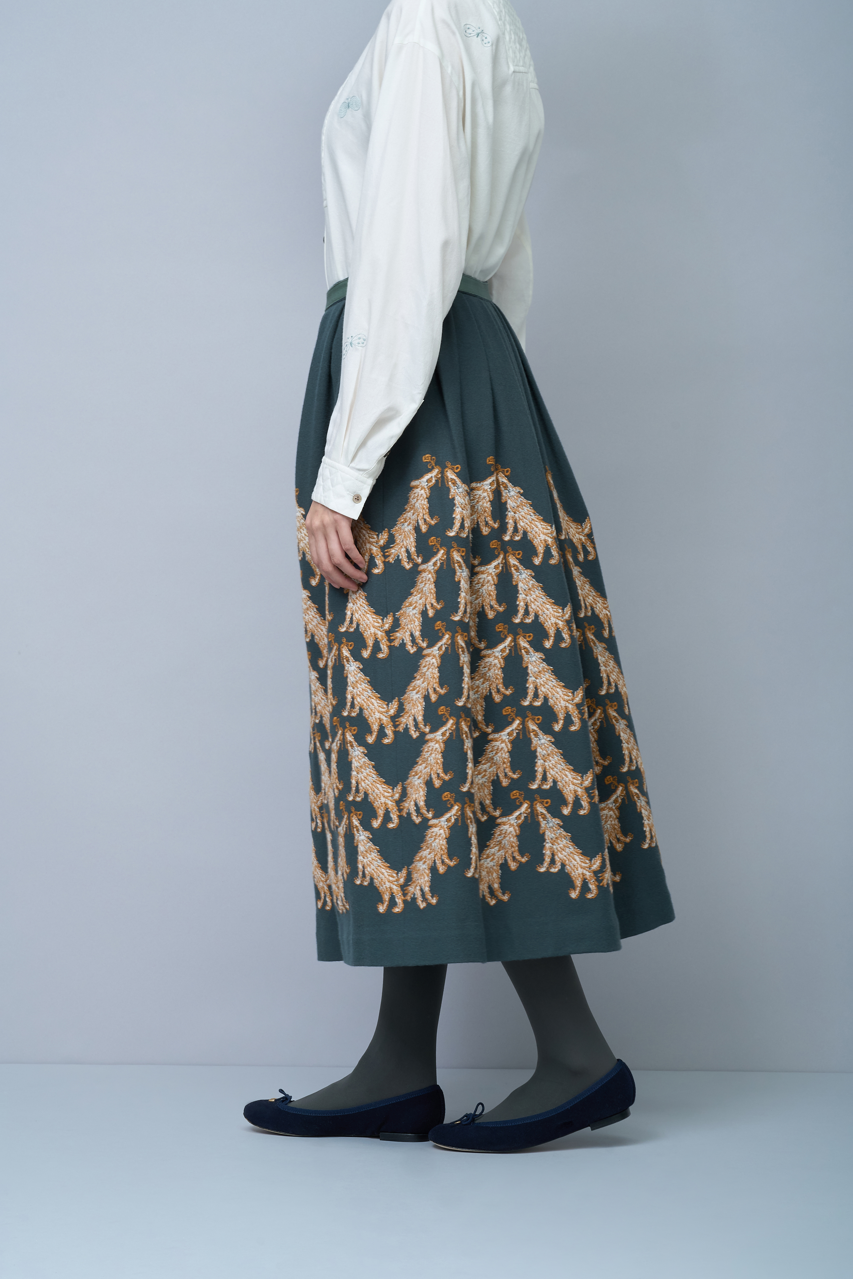 wolf & flower タックスカート - minä perhonen