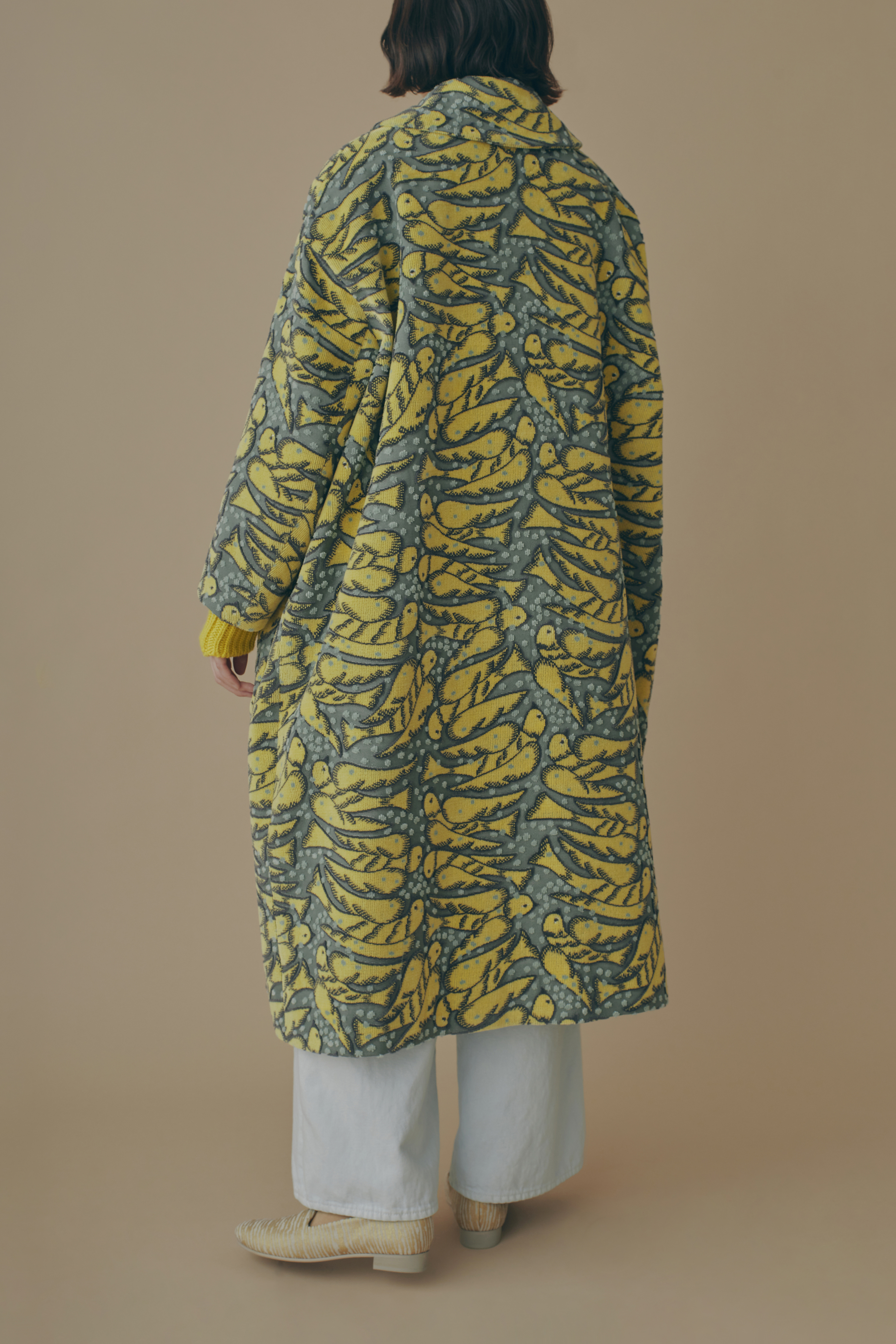 mina perhonen  mongolia  モンゴリアコートサイズ38 mina perhonen 希少 定価10万 ミナペルホネン zs6673 ombra