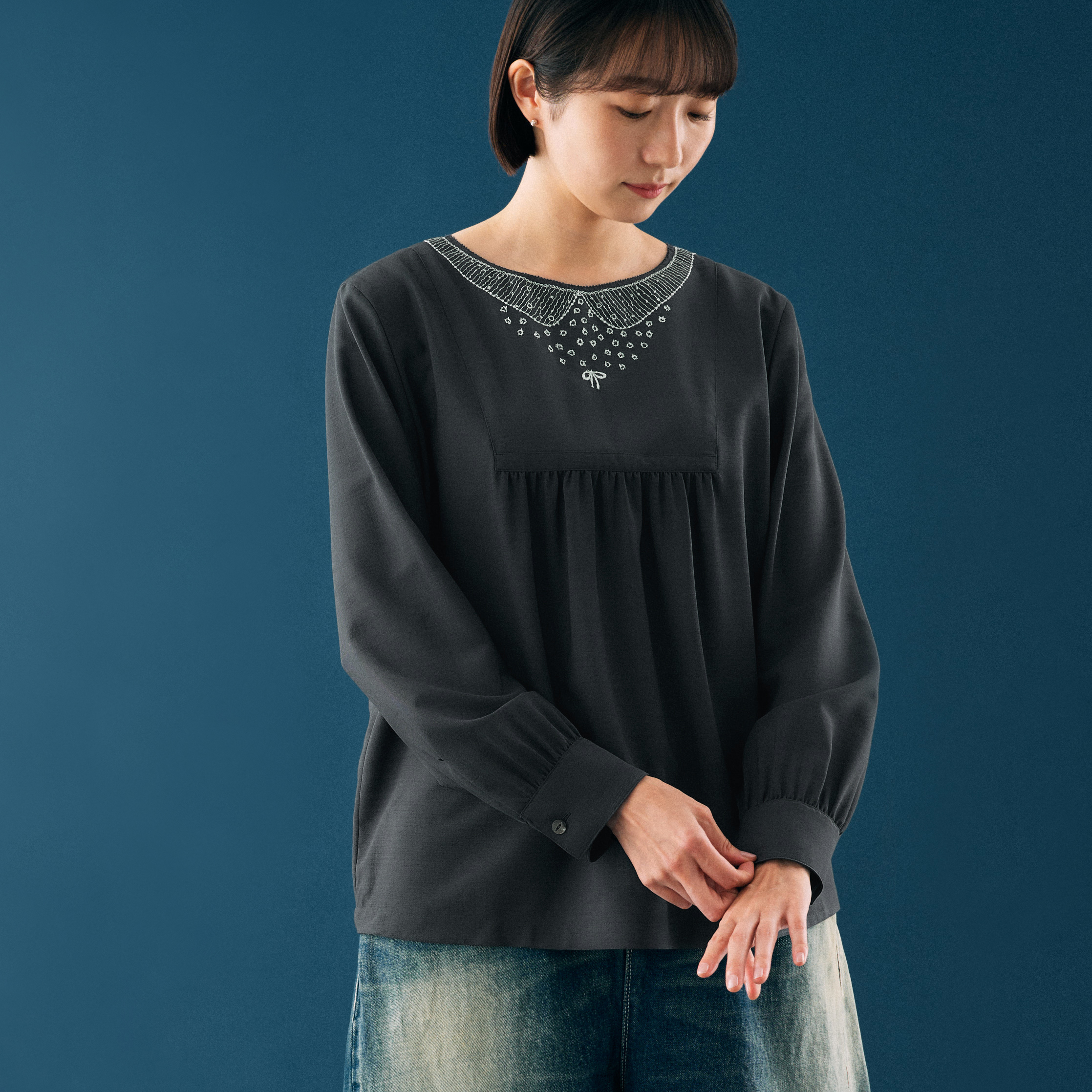 無気力　今月限り！新品！　ミナペルホネン　タンバリン　チュニックブラウス 無気力様専用 今月限り！新品！ ミナペルホネン タンバリン