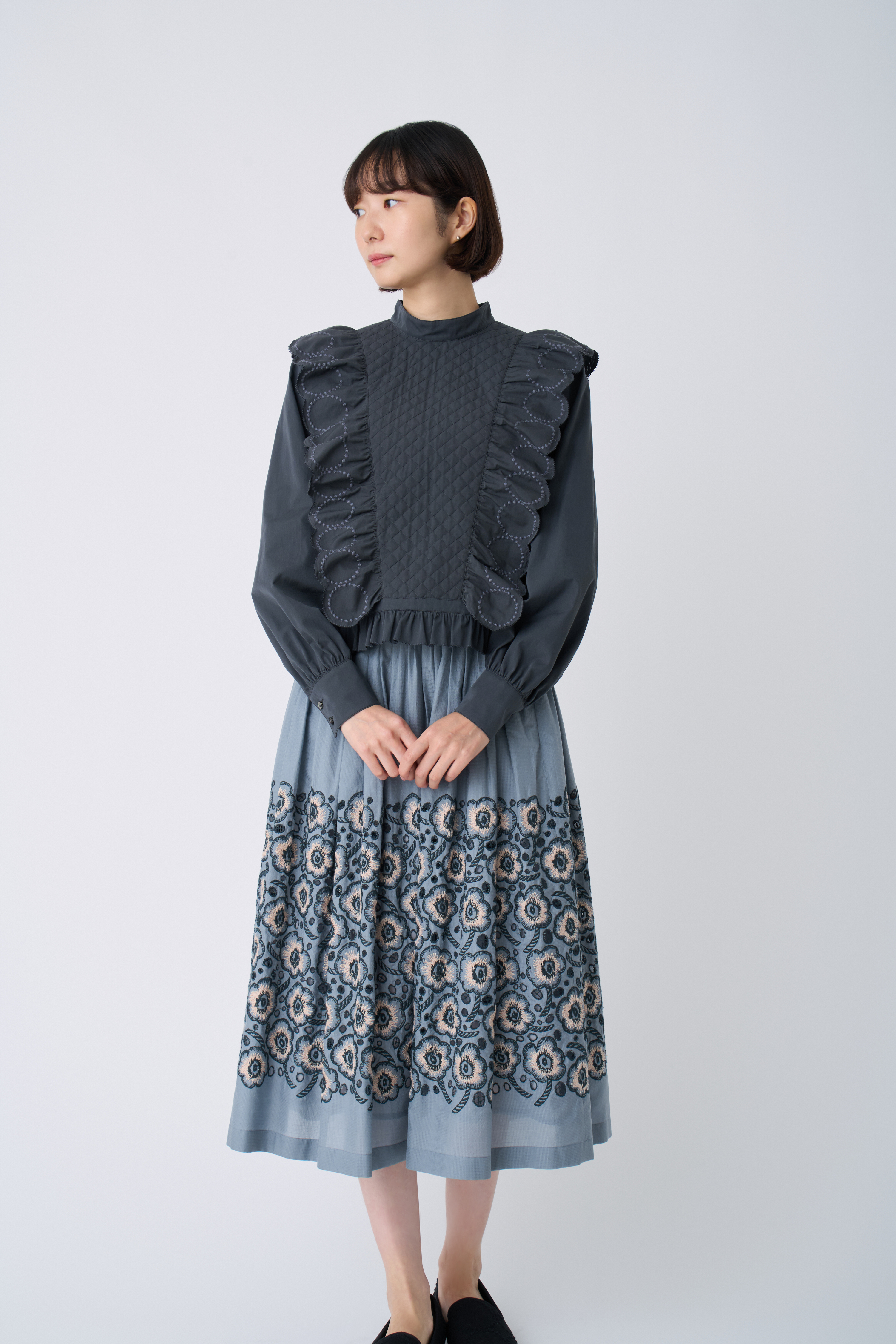 mina perhone 美品　タンバリン　ジャケット　ブラウス　羽織り　38 tambourine ジャケット - minä perhonen