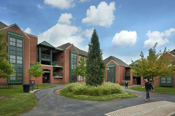 Photo of a residence hall exterior