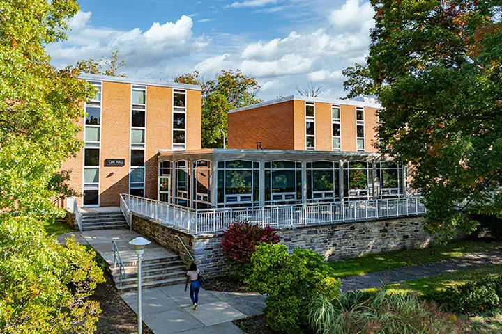 Photo of a residence hall exterior at Penn State Altoona
