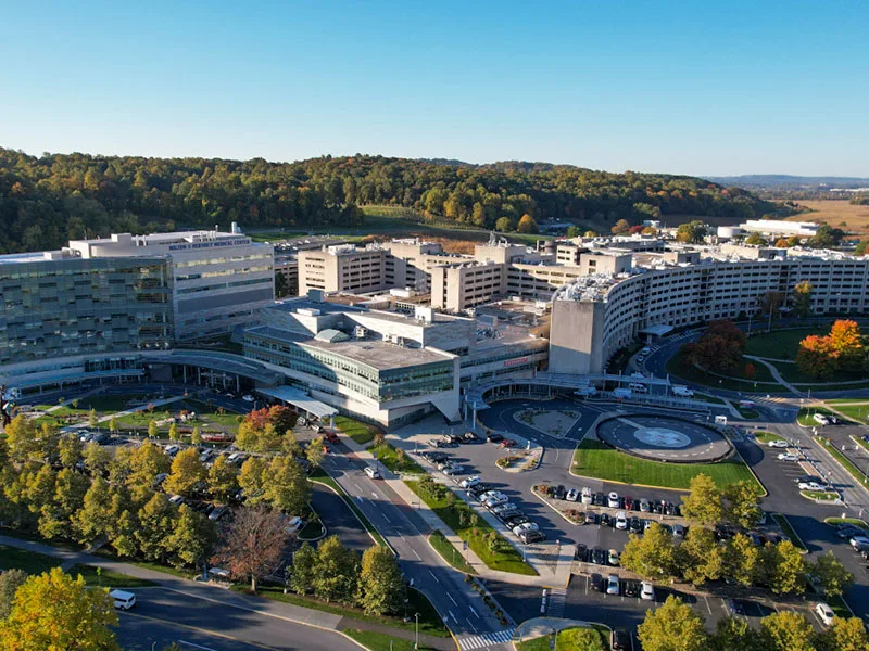 A birds-eye view of Hershey campus