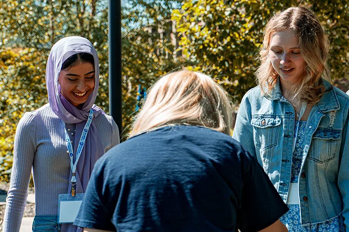 Photo of students at an involvement fair