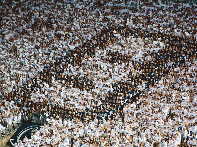 Student section at PSU football game