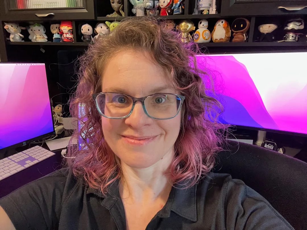 Lisa Timm sitting in her home office in Washington