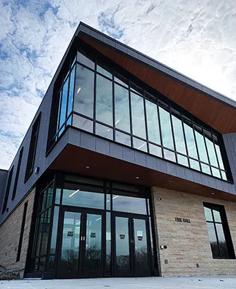 Photo of the Erie Hall exterior