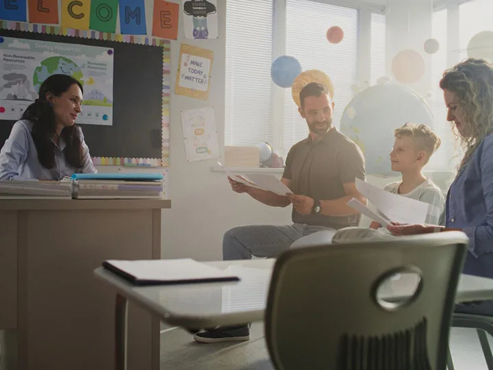 Coaching parents of preschool children improved child skills through grade seven