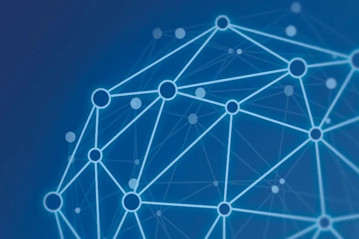 Abstract image of data map