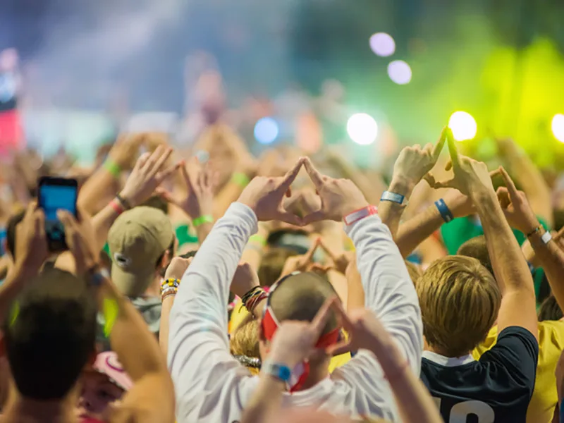 Photo of students at THON