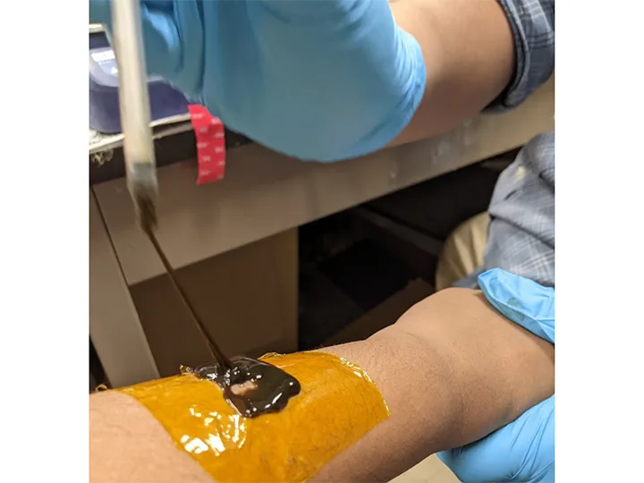 Printable hydrogel enables wearable health sensors that multitask