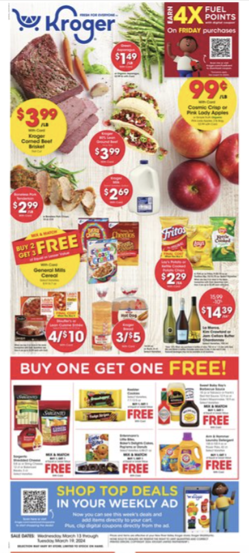 Kroger Weekly Ad: March 20 - 26, 2024 Savings Guide - The Krazy Coupon Lady