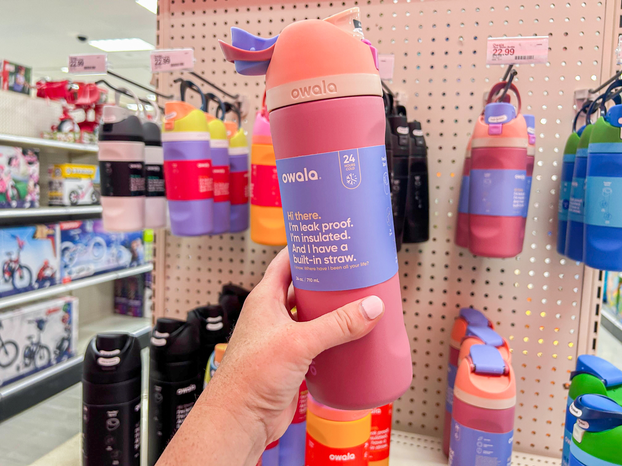 Owala Flip Bottle - Pink, 1 ct - Fry's Food Stores