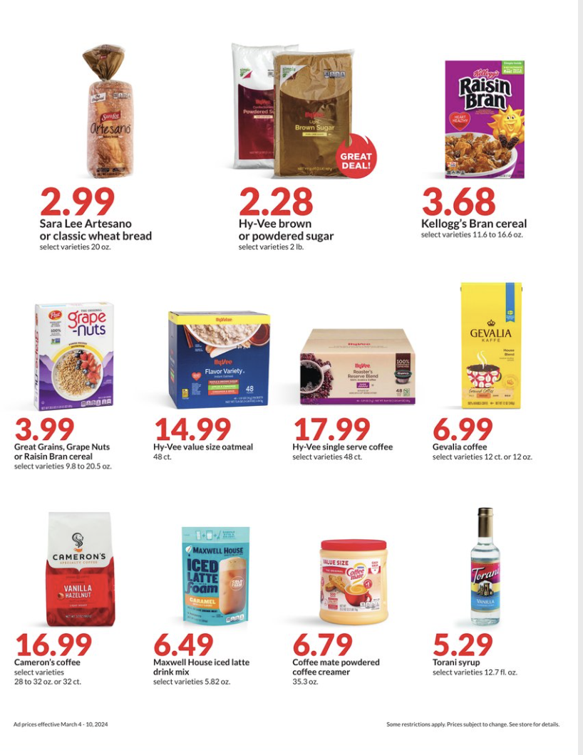 Hy-Vee Weekly Ad: March 4 - 10 - The Krazy Coupon Lady