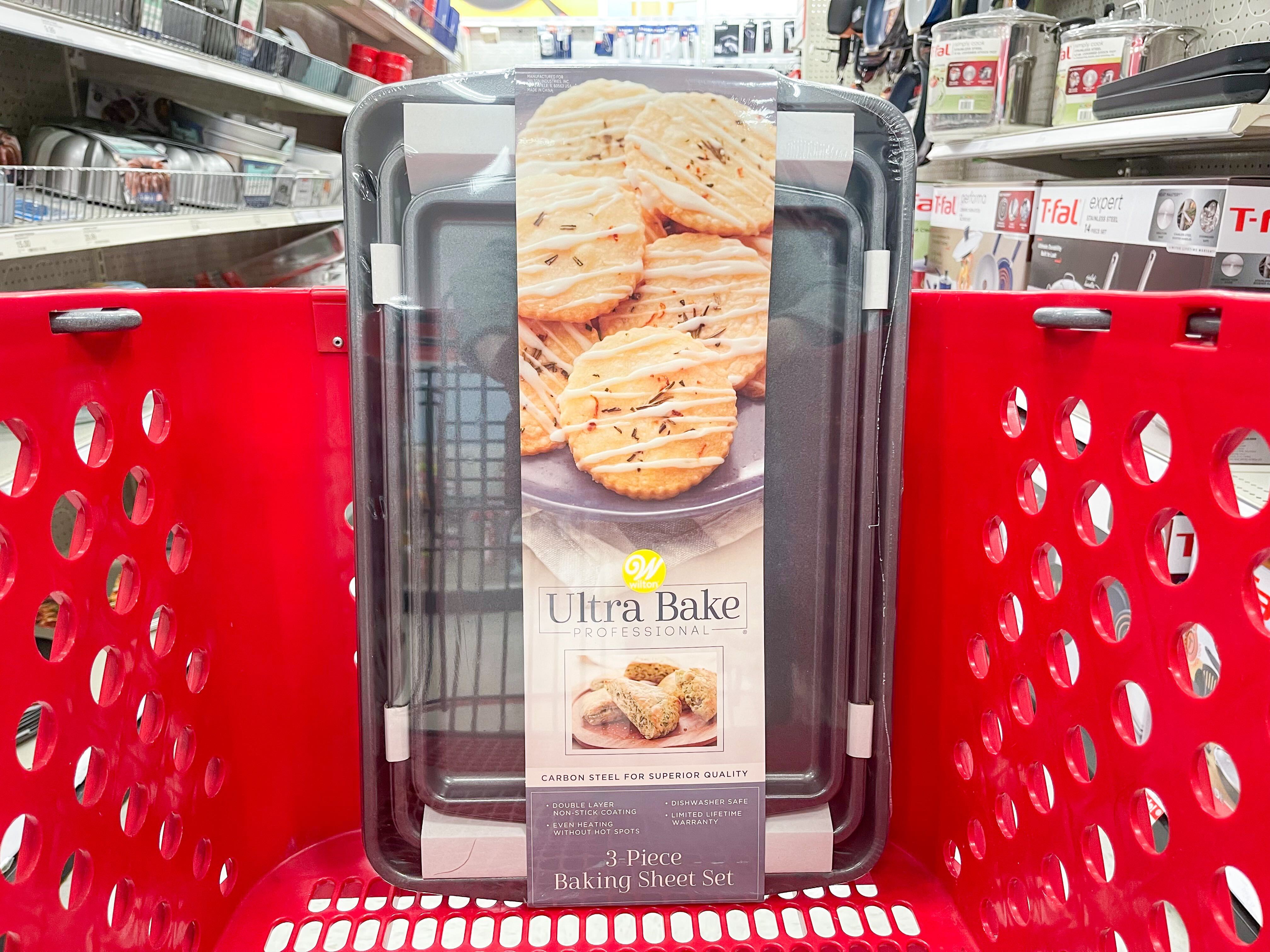 Wilton Ultra Bake Pro 3pc Cookie Sheet Set : Target