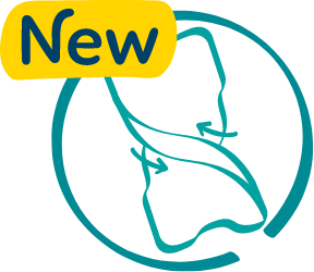  REVERSIBLE DIAPER DESIGN WITH ComfortFit™