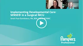 Implementing Developmental Care SENSE┬® in a Surgical NICU Logo