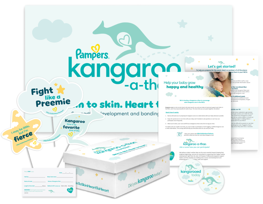 Pampers kangaroo A Thon Kit