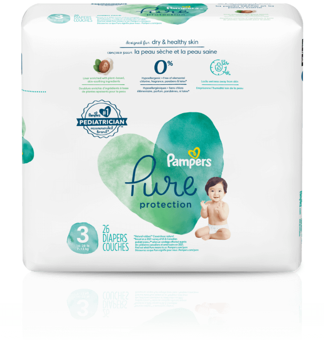 Pampers® Pure Protection™ (sizes 2-5)