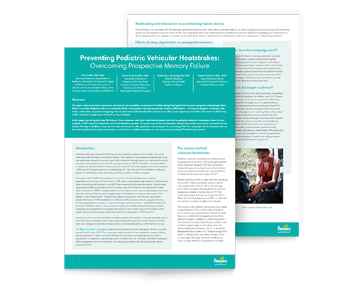 Preventing Pediatric Vehicular Heatstrokes: Overcoming Prospective Memory Failure