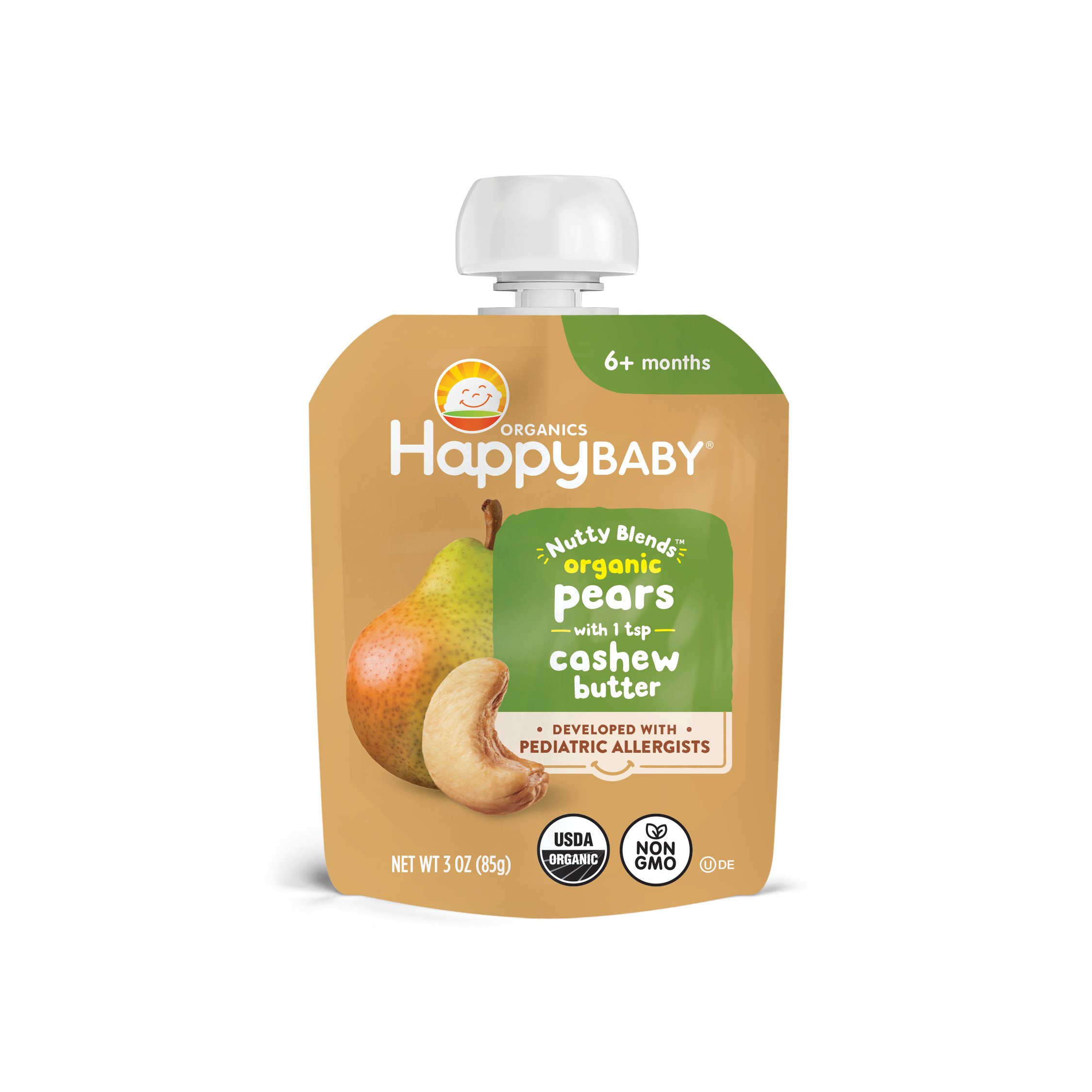 Nutty Blends Banana & Almond Pouches | Happy Baby Organics