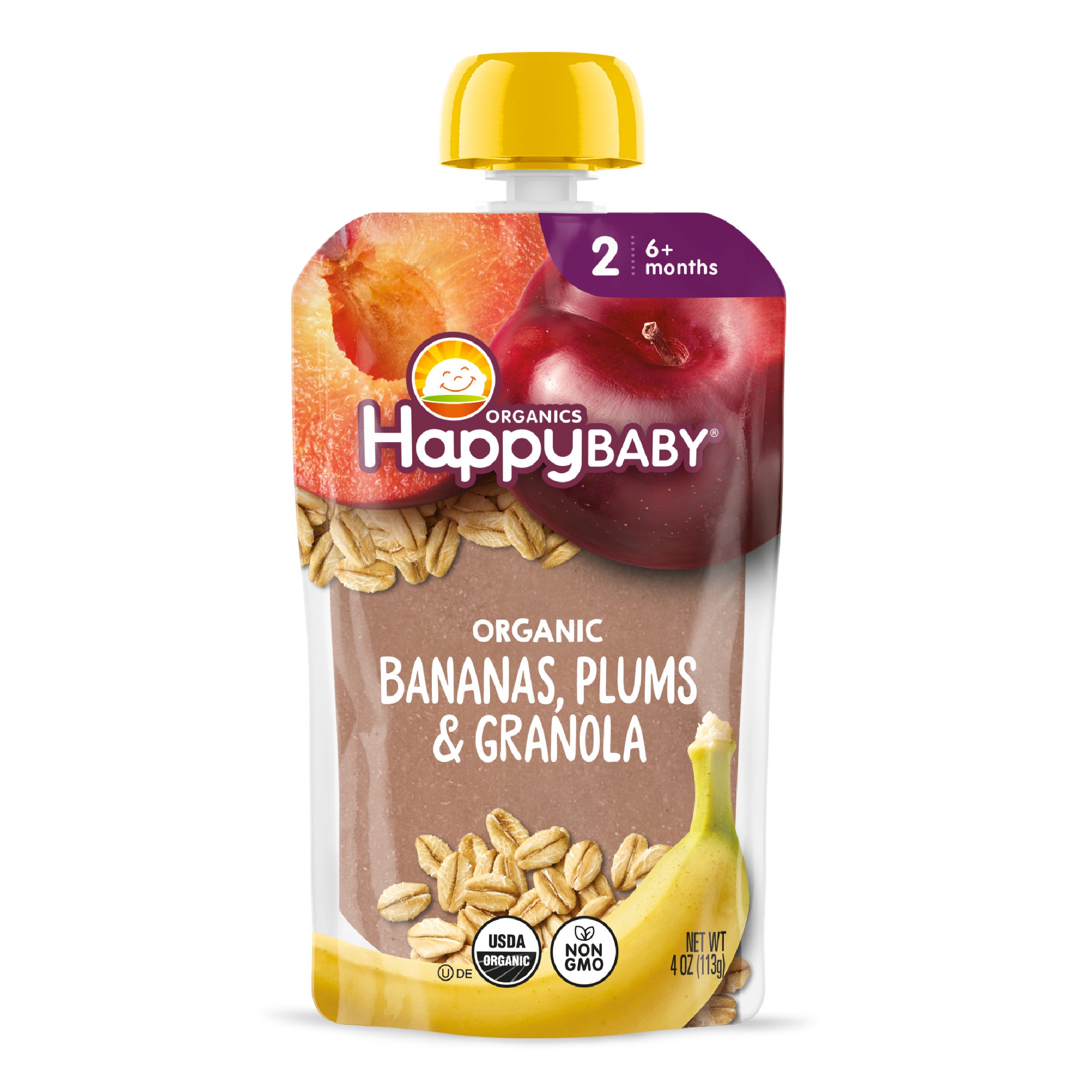Organic Strawberry Banana Greek Yogis | Happy Baby Organics