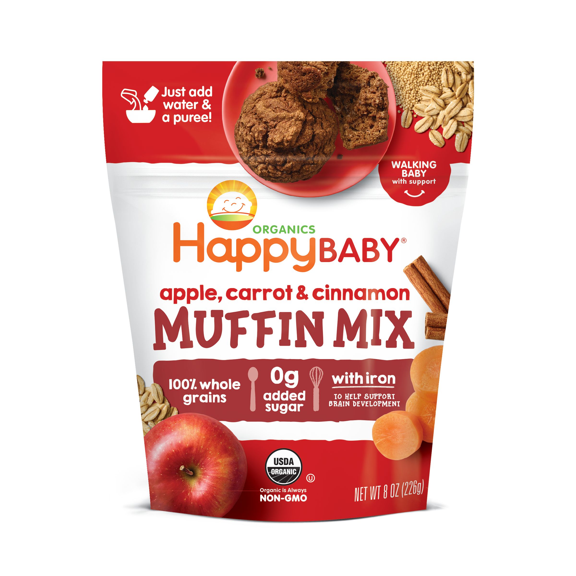 Apple, Carrot & Cinnamon Muffin Mix | Happy Baby Organics