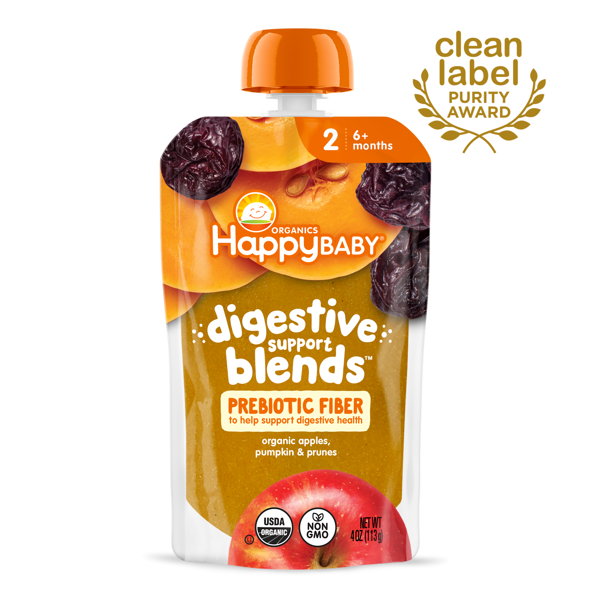 Apples, Pumpkin Prunes Pouch Happy Baby Organics