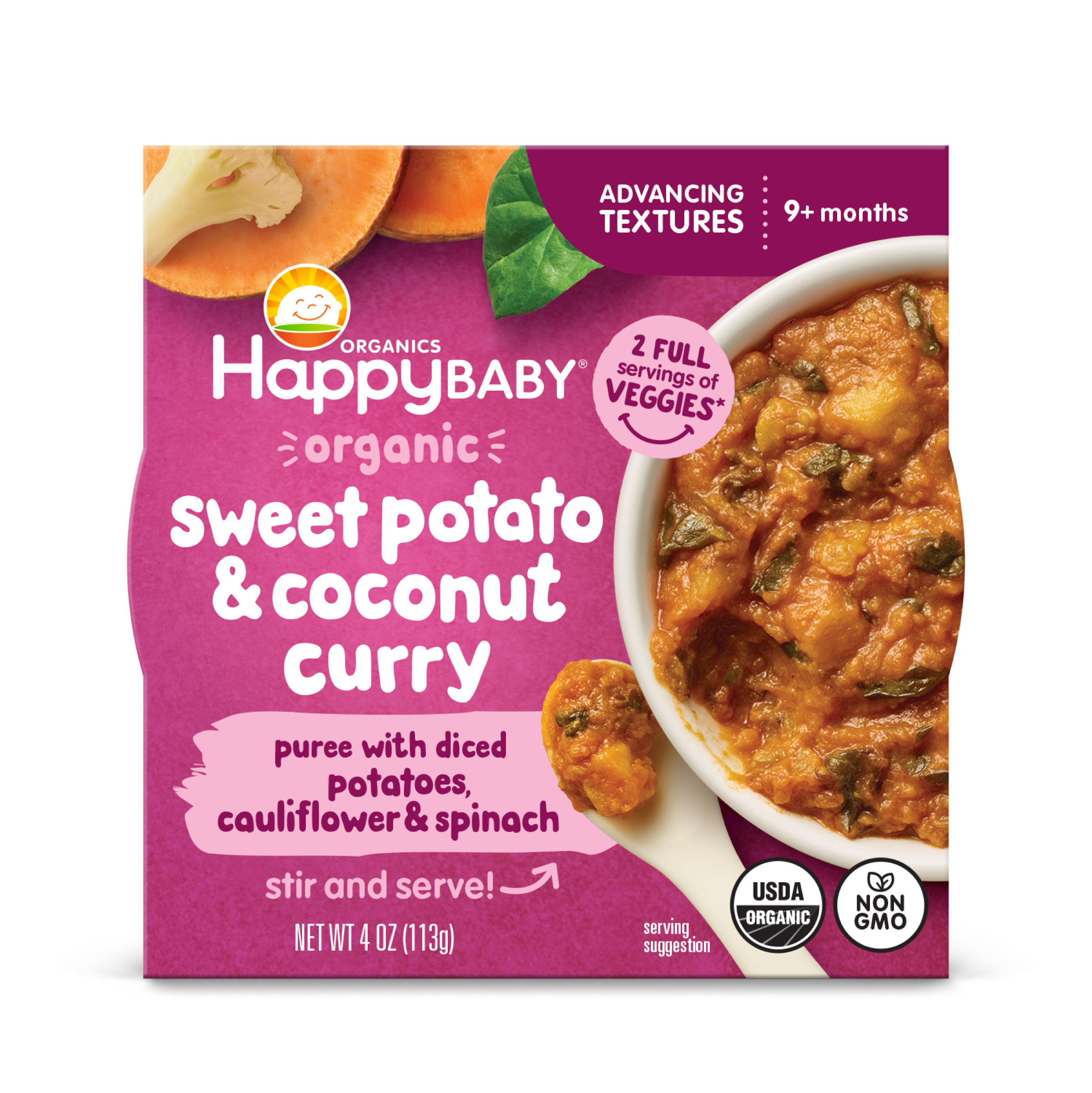 Organic Advancing Textures Curry-Inspired Bowl Happy Baby Organics