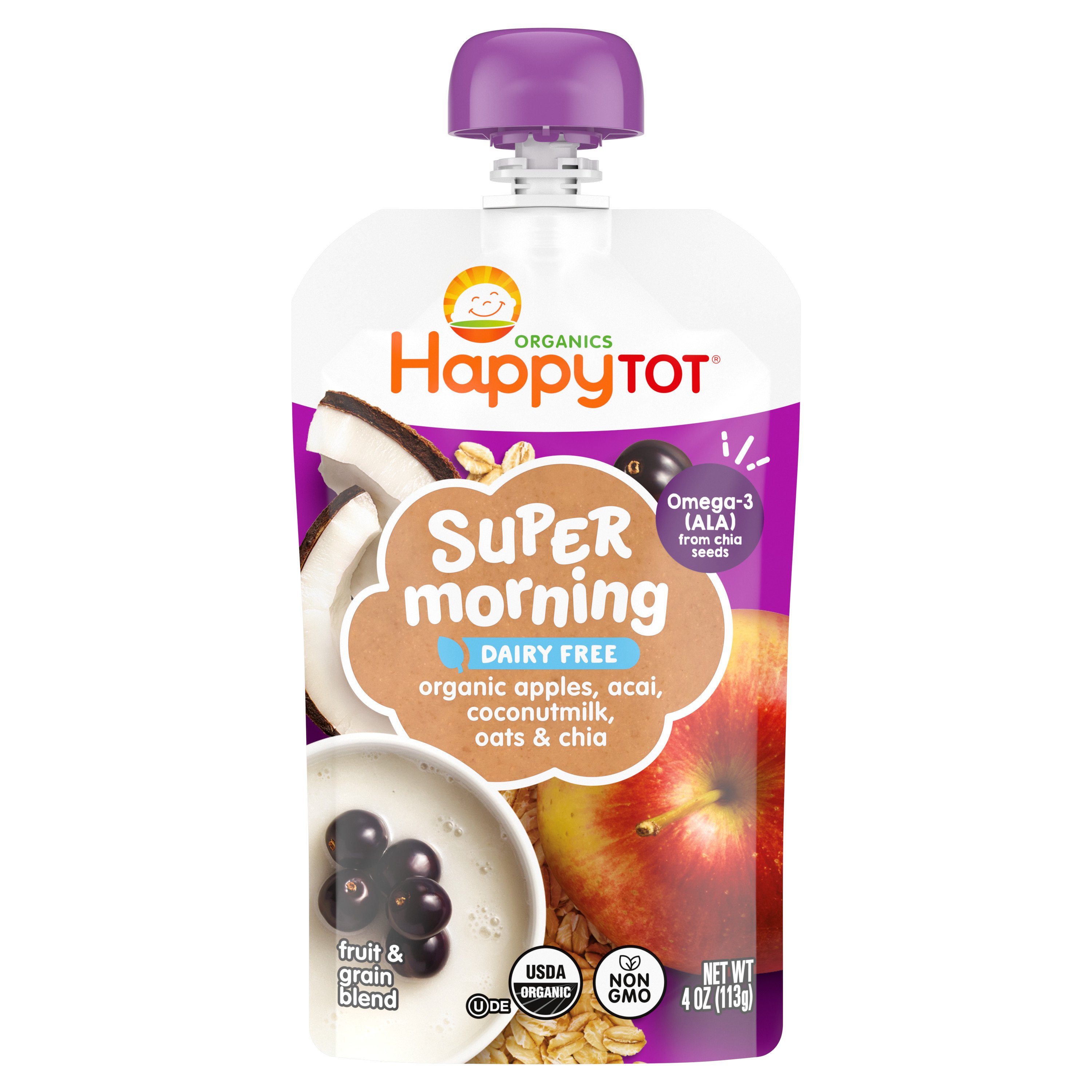 Organic Bananas, Dragonfruit & Coconutmilk Pouches for Toddlers