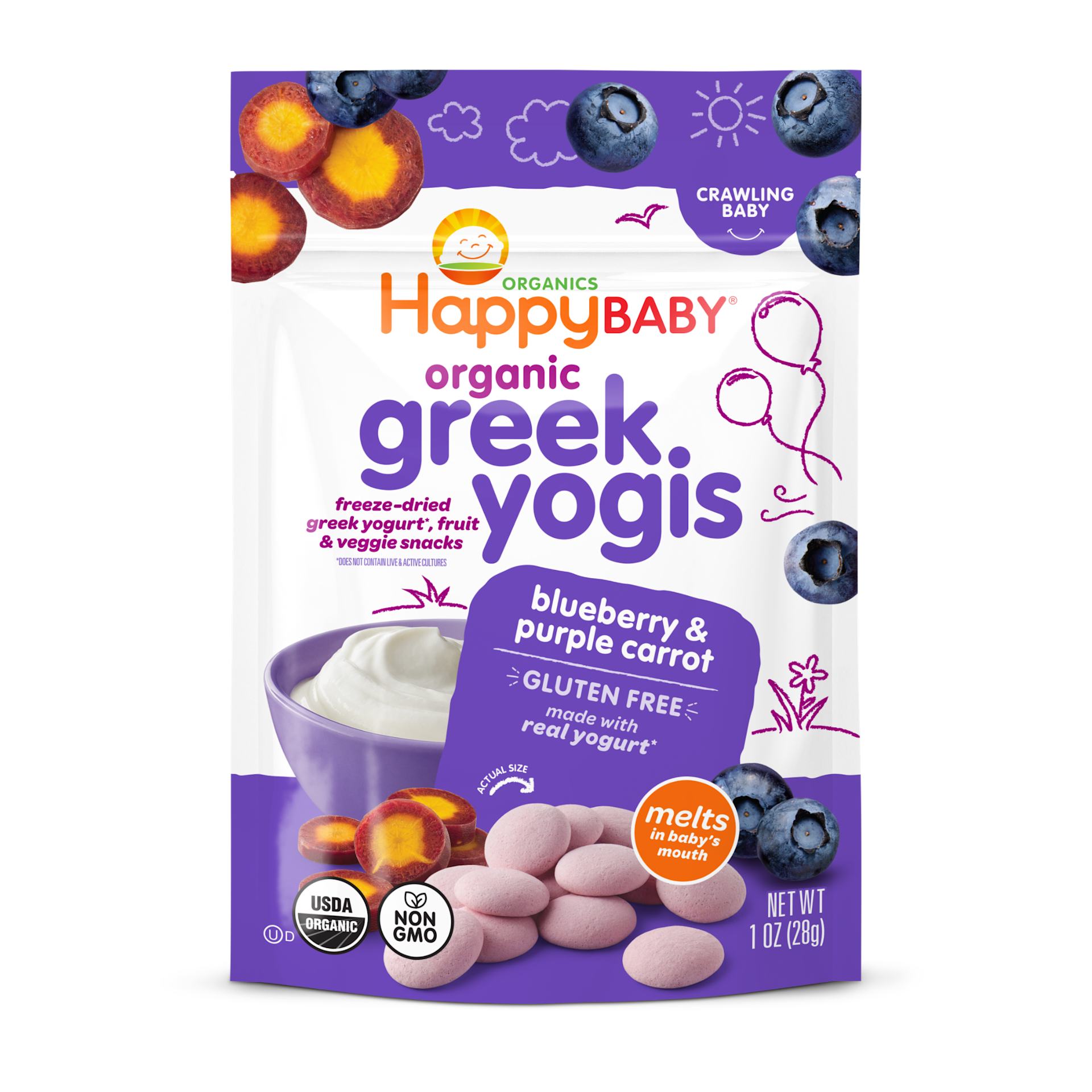 Organic Mixed Berry Yogis | Happy Baby Organics