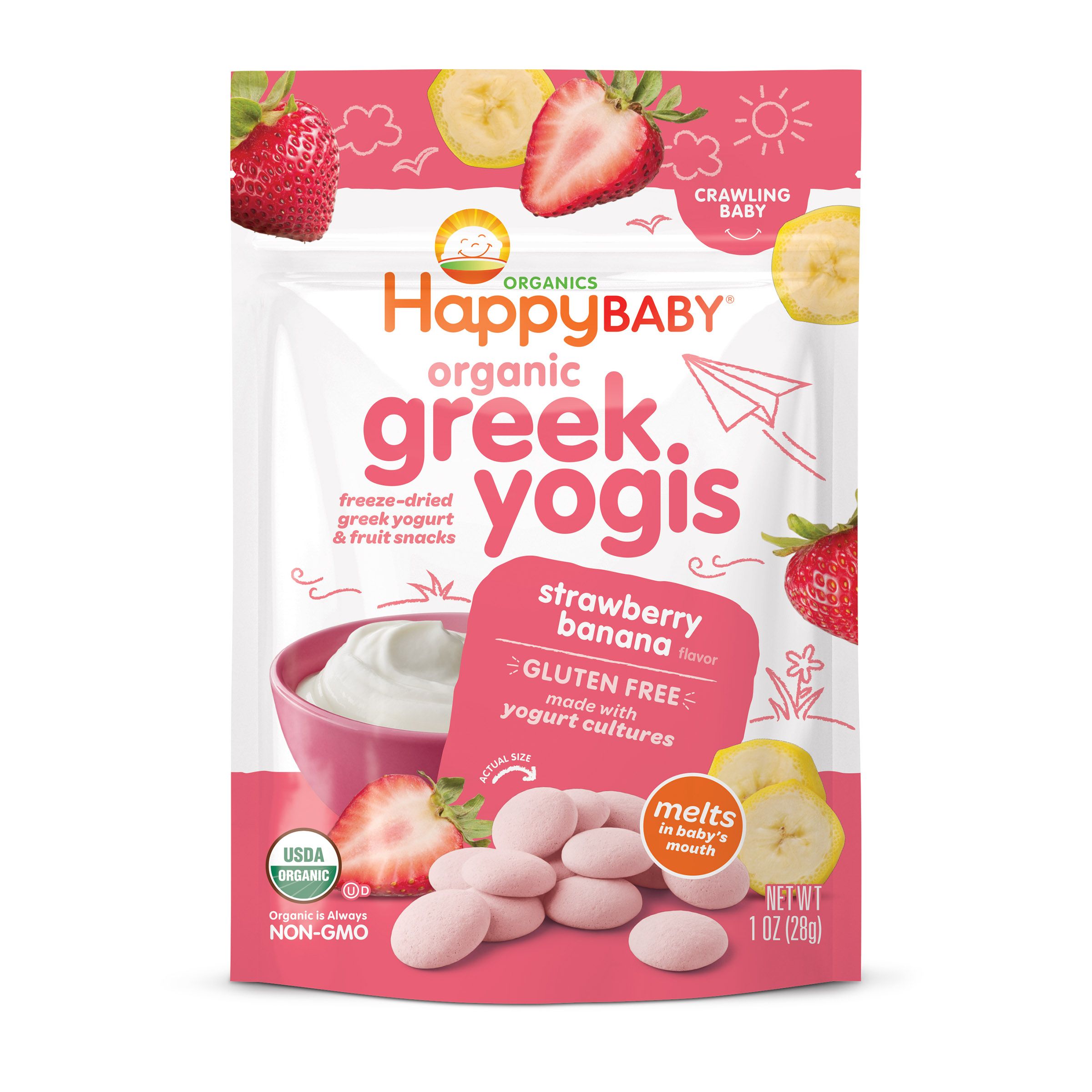 Strawberry Banana Greek Yogis | Happy Baby Organics