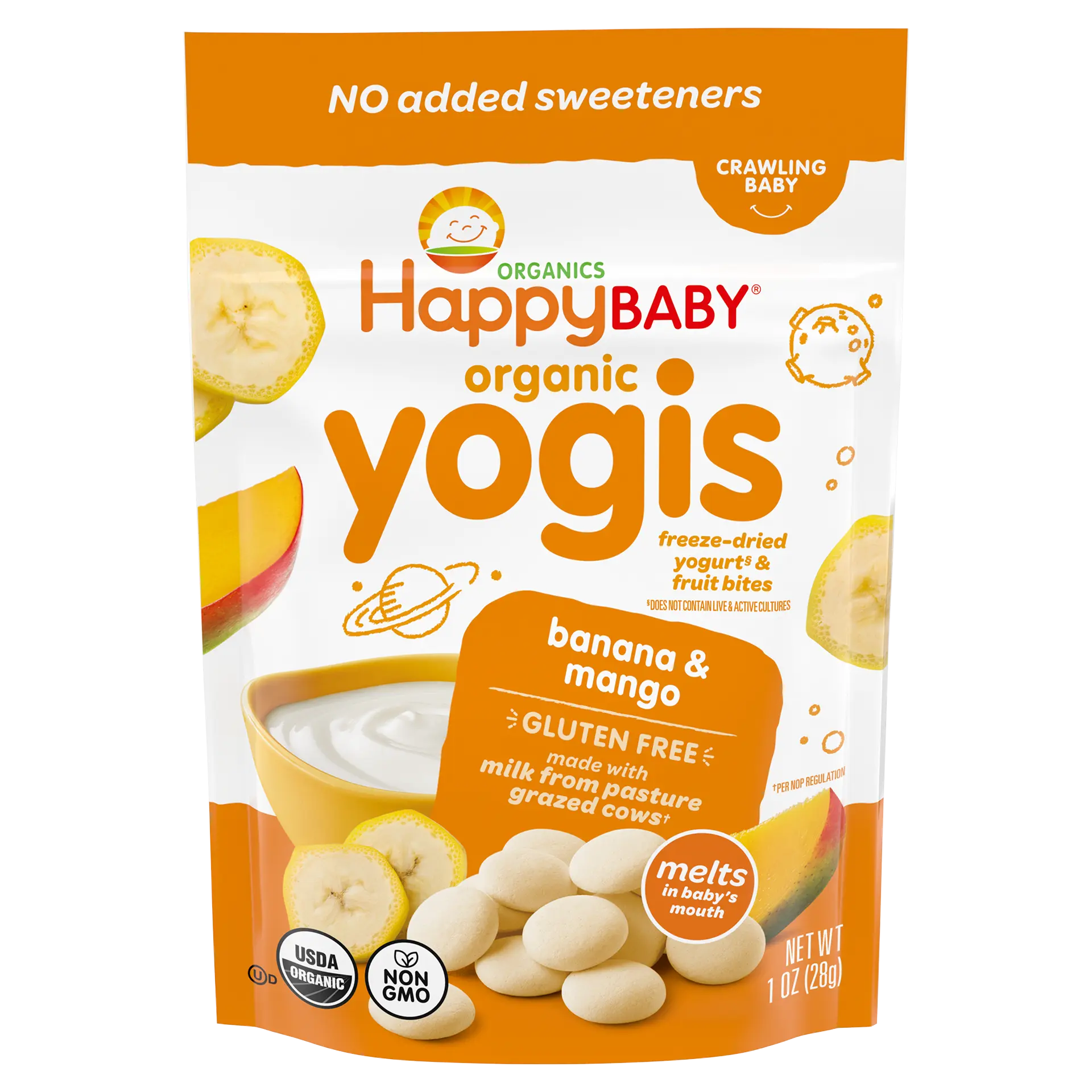 Organic Banana Mango Yogis | Happy Baby Organics