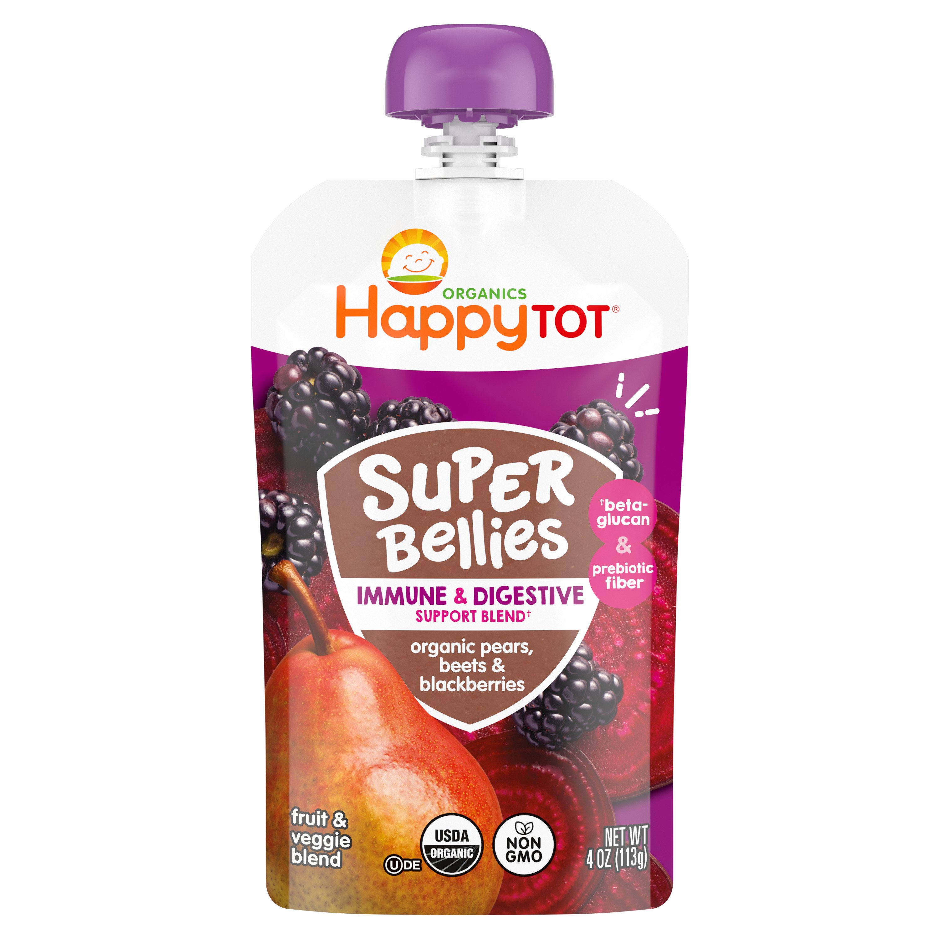 Organic Pears, Beets & Blackberries Pouch for Toddlers