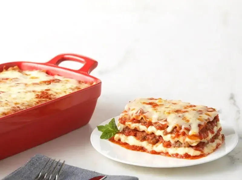 Three Layer Lasagne with Barilla® Wavy Lasagne & Marinara Sauce