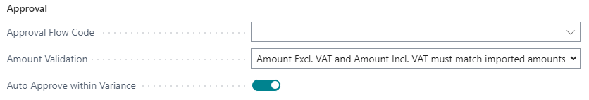 Auto approve within variance switched on