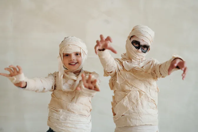 Mummie kinderen Halloween