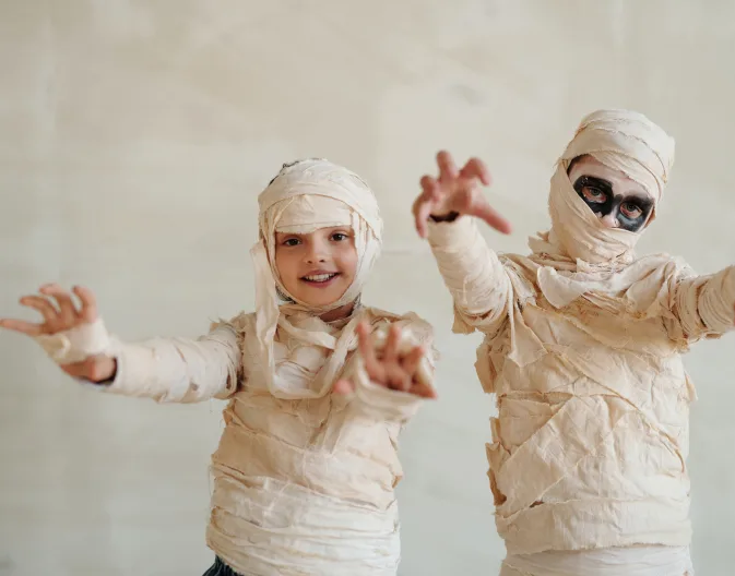 Mummie kinderen Halloween