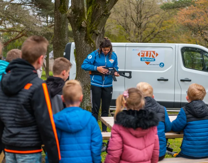 Animatie Fun Heroes lasergame Vakantiepark Nederland EuroParcs